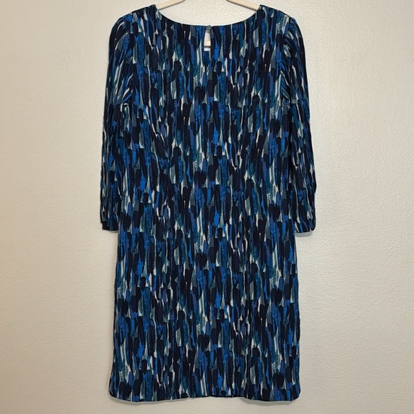 Boden Beafort Watercolor 3/4 Sleeve Shift Dress - Picture 6 of 8
